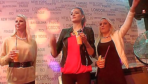 Sexy blonde fucked on a new hangout