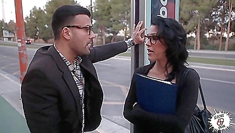 Brunette hair sucks and fucks