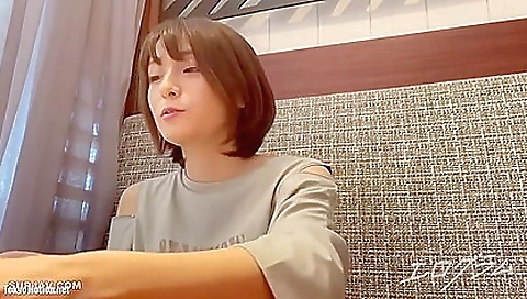 Sexy babe with huge boobs fucks hard